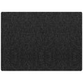  Multy Home 4 Ft. W X 6 Ft. L Charcoal Cocord Polyester Floor Mat