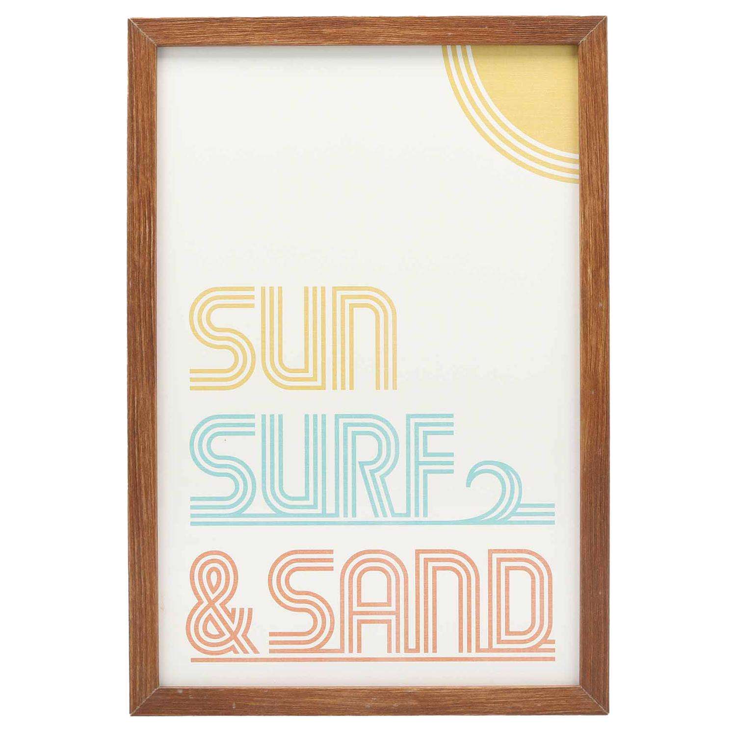  Open Road Brands 17.875 In. H X 0.75 In. W X 12.25 In. L Pink MDF Wall Decor
