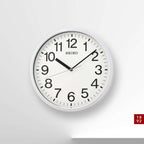  Seiko 12 In. L X 1.81 In. W Indoor Classic Analog Wall Clock Glass/Plastic White