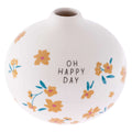  Karma Gifts 3.25 In. H X 3.75 In. W X 3.75 In. L Multicolored Ceramic Bud Vase