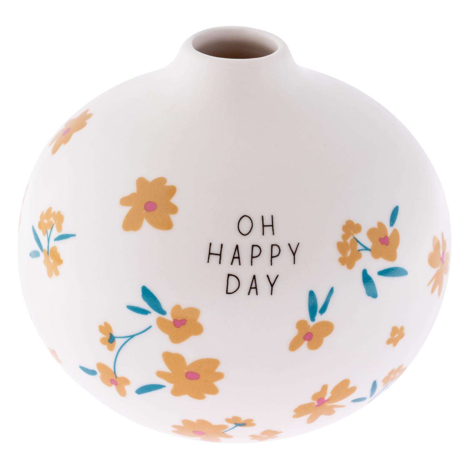  Karma Gifts 3.25 In. H X 3.75 In. W X 3.75 In. L Multicolored Ceramic Bud Vase