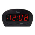  La Crosse Technology Equity 2 In. Black/Red USB Alarm Clock LED Plug-In