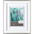  Gallery Solutions Matte White Wood Picture Frame 10.9 In. H X 8.9 In. W