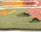  Liora Manne Frontporch 2 W X 3 L Green Happy Drinks Acrylic/Polyester Accent Rug