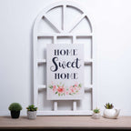  Glitzhome 17.72 In. H X 0.35 In. W X 11.81 In. L Multicolored Wood Wall Sign