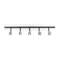  Spectrum 4 In. H X 1.93 In. W X 18 In. L White Wash/ Industrial Gray Steel/Wood Wall Mount Hook Rack